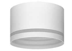 Ecola GX70-H8  светильник накладной Спот без обода с полосой углубленный Белый матовый 115х70 SW70H8ECB