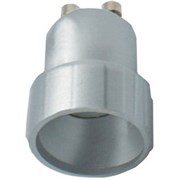 Ecola base Переходник с цоколя GU10 на E14 Серебряный A1T14SEAY