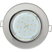 Ecola GX53 H4 5310 Glass Стекло Круг  хром - хром (зеркальный)  (светильник)  38x126 (к+) FM53RNECH