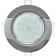 Ecola GX53 H4 9012 светильник встраив. без рефл. "Волна" черный хром-серебро 38x116 (к+) FL71H4ECB