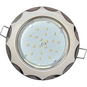Ecola GX53 H4 9014 светильник встраив. без рефл. "Звезда" жемчуг-черный хром 38x116 (к+) FO81H4ECB