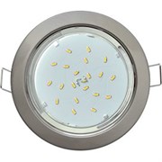 Ecola GX53 H4 Downlight without reflector_satin chrome (светильник) 38x106 (к+) FS53H4ECB