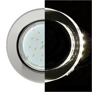Ecola GX53 H4 LD5310 Glass Стекло Круг с подсветкой  хром - хром (зеркальный) 38x126 (к+) SM53RNECH