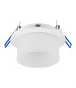 Ecola GX53 H4 SP5371 светильник встраив. Спот Белый матовый с матовым рассеивателем 110х79 (к+) SR531WECB
