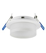 Ecola GX53 H4 SP5372 светильник встраив. Спот с полосой Белый матовый с матовым рассеивателем 110х65 (к+) SR532WECB