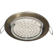 Ecola GX53 H4 светильник встраив. без рефл.  Черненая бронза 38x106 - 2pack (кd102) FN53P2ECB