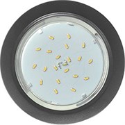 Ecola GX53 H4 светильник встраив. без рефл.  Черный матовый 38x106 - 2pack (кd102) SB53P2ECB
