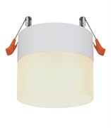 Ecola GX53 SP5373 светильник встраив. Спот без обода c матовым рассеивателем Белый матовый 83х87 (к+) SR533WECB