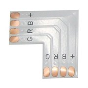 Ecola LED strip connector гибкая соед. плата L для зажимного разъема 4-х конт. 10 mm уп. 5 шт. SC41FLESB