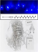 Ecola LED гирлянда 220V IP20 Нить  8м 120Led Синяя Blue, 8 режимов, прозр.провод с вилкой N2YB08ELC