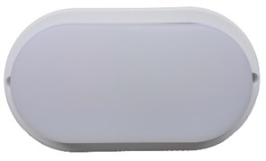 Ecola LED ДПП светильник Овал накладной IP65 матовый белый 18W 220V 4200K 200x100x40 DPLV18ELC