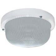 Ecola Light GX53 LED ДПП (DPP) 03-7-101 светильник Круг накладной IP65 1*GX53 матовое стекло белый 185х185х85 TR53L1ECR