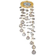 Ecola MR16 CR1010 GU5.3 Glass Стекло Круг "Хрустальная нить" Тонированный / Золото 84x290 FN16RVECB
