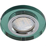 Ecola MR16 DL1650 GU5.3 Glass Стекло Круг Изумруд / Хром 25x95 (кd74) FR1650EFF