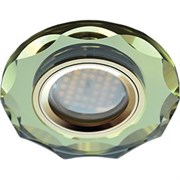 Ecola MR16 DL1653 GU5.3 Glass Стекло Круг с вогнутыми гранями Золото / Золото 25x90 (кd74) FG1653EFF