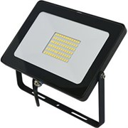 Ecola Projector  LED  30,0W 220V 4200K IP65 Светодиодный Прожектор тонкий Черный 110x80x30 JPBV30ELB
