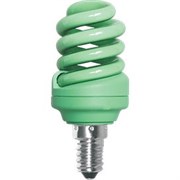 Ecola Spiral Color 12W 220V E14 Green Зеленый 95x43 _ 10482 Z4CG12ECB