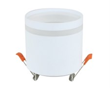 Ecola GX53 SP5374 светильник встраив. Спот без обода с полосой углубленный Белый матовый 82x97 (к+) SR534WECB