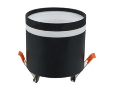 Ecola GX53 SP5374 светильник встраив. Спот без обода с полосой углубленный Черный матовый 82х97 (к+) SR534BECB