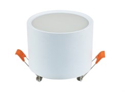 Ecola GX53 SP5375 светильник встраив. Спот без обода Белый матовый 82х81 (к+) SR535WECB