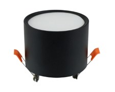 Ecola GX53 SP5375 светильник встраив. Спот без обода Черный матовый 82х81 (к+) SR535BECB