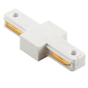Ecola TRC2 прямой коннектор (соединитель) для трекового шинопровода Белый TRC02WECT