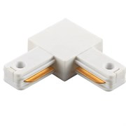 Ecola TRC3 угловой коннектор (соединитель) для трекового шинопровода Белый TRC03WECT