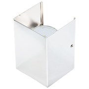 Ecola GX53-N52 светильник настенный бра прямоугольный белый 2* GX53 100х140х90 (1 из цв. уп. по 2) FWN52FECB