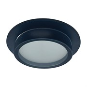 Ecola GX53 H4 SP5370 светильник встраив. Спот IP65 Черный матовый с черной окантовкой 110х54 (к+) SQ530BECB