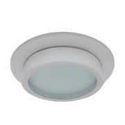 Ecola GX53 H4 SP5370 светильник встраив. Спот IP65 Белый матовый с белой окантовкой 110х54 (к+) SQ530WECB
