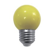 Ecola globe   LED color  2,0W G45 220V E27 Yellow шар Желтый матовая колба 70x45 K7CS20ELB