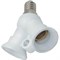 Ecola base Переходник с цоколя E14 на 2хE14 Белый F4T24WEAY - фото 2573