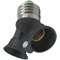 Ecola base Переходник с цоколя E27 на 2хE14 Черный A7T24BEAY - фото 2586