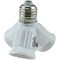 Ecola base Переходник с цоколя E27 на 3хE27 Белый A7W37WEAY - фото 2592