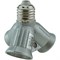 Ecola base Переходник с цоколя E27 на 3хE27 Серебряный A7W37SEAY - фото 2593