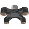 Ecola base Переходник с цоколя E40 на 4хE27 Широкий Черный A8T47BEAY - фото 2619