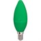Ecola candle   LED color  6,0W 220V E14 Green свеча Зеленая матовая колба 103x37 C4TG60ELY - фото 2678