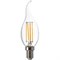 Ecola candle   LED Premium  6,0W  220V E14 2700K 360° filament прозр. нитевидная свеча на ветру (Ra 80, 100 Lm/W, КП=0) 125х37 N4UW60ELC - фото 2682