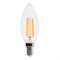 Ecola candle   LED Premium  7,0W  220V E14 2700K 360° filament прозр. нитевидная свеча (Ra 80, 100 Lm/W, КП=0) 96х37 N4QW70ELC - фото 2688