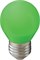 Ecola globe   LED color  2,0W G45 220V E27 Green шар Зеленый матовая колба 70x45 K7CG20ELB - фото 2832