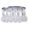Ecola GX53 H4 5346 Glass Круглый с большими хрусталиками на прямом подвесе  Матовый /Хром 90x110 (к+) FH53RVECB - фото 3123