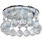 Ecola GX53 H4 5346 Glass Круглый с большими хрусталиками на прямом подвесе  Прозрачный /Хром 90x110 (к+) FB53RVECB - фото 3125
