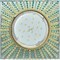 Ecola GX53 H4 5353 Glass Квадрат с прозр.и бирюз. стразами (оправа золото)/фон зерк../центр.часть золото 40x123x123 (к+) FM53SGECB - фото 3137