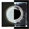 Ecola GX53 H4 LD5311 Glass Стекло Квадрат скошенный край с подсветкой  черный хром - черный 38x120x120 (к+) SN53SNECH - фото 3324