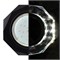 Ecola GX53 H4 LD5312 Glass Стекло 8-угольник с прямыми гранями с подсветкой  черный хром - черный 38x128 (к+) SP538AECH - фото 3330