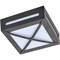 Ecola GX53 LED 3083W светильник накладной IP65 матовый Квадрат с решеткой металл. 1*GX53 Черный 136x136x55 FB53SGECH - фото 3430