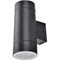Ecola GX53 LED 8013A светильник накладной IP65 прозрачный Цилиндр металл. 2*GX53 Черный 205x140x90 FB53C2ECH - фото 3449