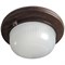 Ecola GX53 LED НБО-03-60-021 светильник Круг накладной IP65 дерево Орех 1*GX53 матовый 220х84 TP53R2ECA - фото 3469