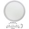 Ecola LED downlight встраив.1022 Круглый даунлайт с креплением под любое отверстие (50-140mm) 15W 220V 4200K 175x20 DARV15ELC - фото 3584