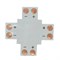 Ecola LED strip connector гибкая соед. плата X для зажимного разъема 2-х конт.  8 mm уп. 5 шт. SC28FXESB - фото 3923